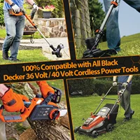 แบตเตอรี่สำหรับเครื่องมือไร้สาย Black & Decker รุ่น LBXR36 36v/40V 4000mAh LBX2040 BL2036 LST136 LST420 LST220 L50 แบบชาร์จได้ 6