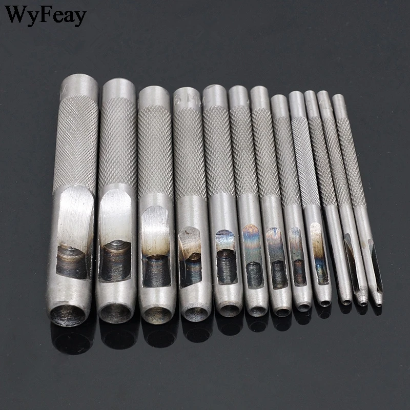 Paper Puncher Leather Hole Punch Round Steel Leather Craft Hollow Hole Punch 1mm-30mm Metal Gaskets Plastic Rubber Tools leather hole puncher leather hole punch leather punch tool round hole punch cutter set hole punch cutter set round hole punch set