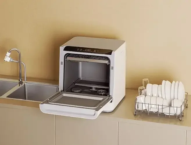Automatic 1200W Tablet Full-automatic Dishwasher Machine For Home 4Sets Mini Dishwasher Portable Dishwasher Dish Washer 3