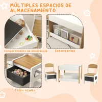 MCOM-Ensemble de planches 2 en 1 pour salle de bain, ardoise blanche et naturelle 6