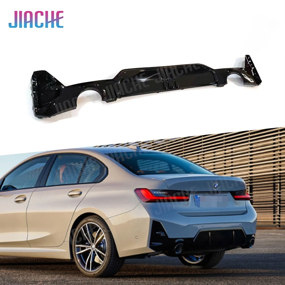 

ABS Car Rear Bumper Lip Spoiler Diffuser for BMW 3 Series G20 G28 LCI 340 2023 Rear Diffuser Gloss Black Rear Bumper Diffuser