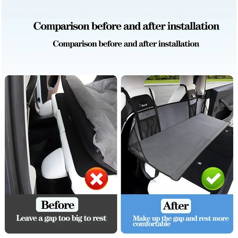 Car Bed Model Y Car Folding Camping Bed Mattress Travel Mattress Travel Sleeping Accessories For Tesla Model 3