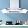 Tieasy 30 inch 450CFM Kitchen Wall Mount Tempered Glass Vented 3-Speed Fan Range Hood USGD3375A 1