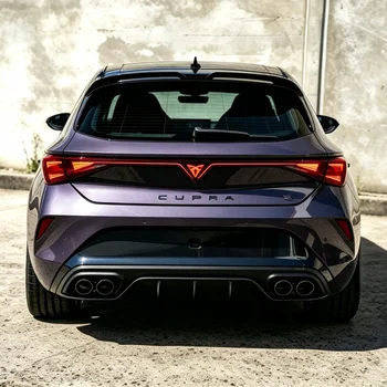 Spoiler Posteriore per Tetto e Bagagliaio Compatibile con Cupra LEON 2024 2025, Kit Carrozzeria, Diffusore Nero Lucido in ABS, Accessorio Tuning Auto