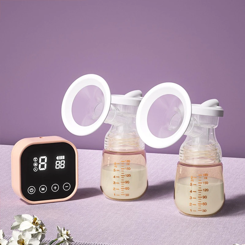 

Wearable Double Electric Breast Pump Hands Free Portable Silent Nipple Suction Milk Sucking Extractor Automatic Breastfeeding