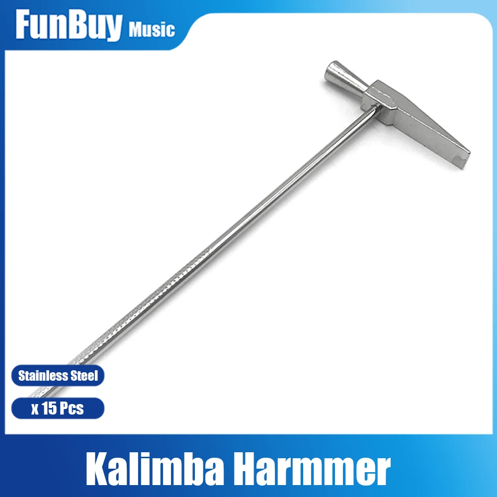 

15 шт. калимба, молоток для настройки из нержавеющей стали для пианино с большим пальцем, портативный молоток для настройки для пианино с большим пальцем всех размеров