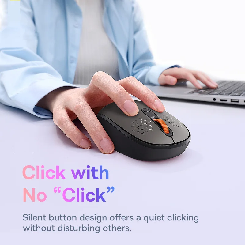 wireless mouse Baseus Wireless Mouse Bluetooth 5.0 3.0 2.4G Mode Silent Click Button 1600 DPI for Computer Laptop Tablet Ergonomic Mouse