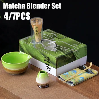 Caja de regalo japonesa de 7 Uds., 4 Uds., juego de accesorios de té matcha 1