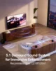 ULTIMEA 250W 5.1 Soundbar for TV, Home Theater Virtual Surround Sound System with App Control, Subwoofer & 2 Surround Speakers 2