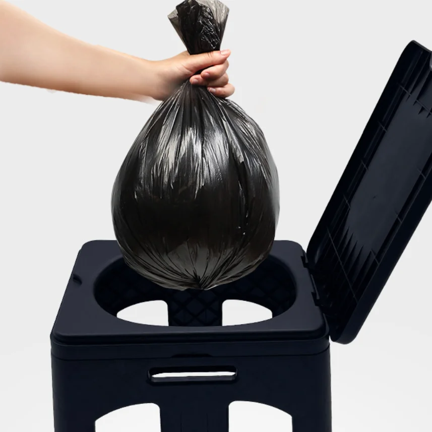 Portable 1-6 Rolls Garbage Bags for Camping Fishing And Home