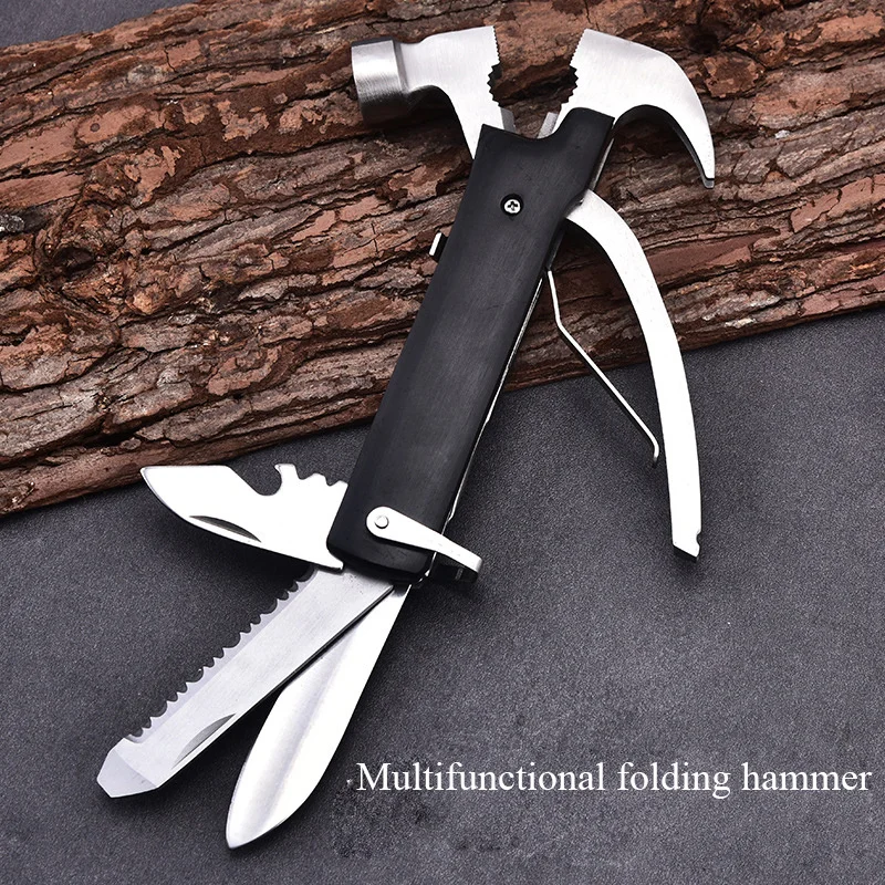 

Multifunctional Pliers Multitool Claw Hammer Stainless Steel Too Outdoor Survival Wire Cutter Camping Knife Wrench Hand Tool Set