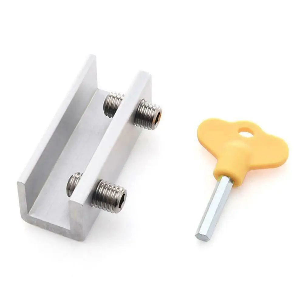 Doors and Windows Track Restrictor Aluminum Door Safe Sliding Window Catch Children Security Sash Lock Aluminum Alloy