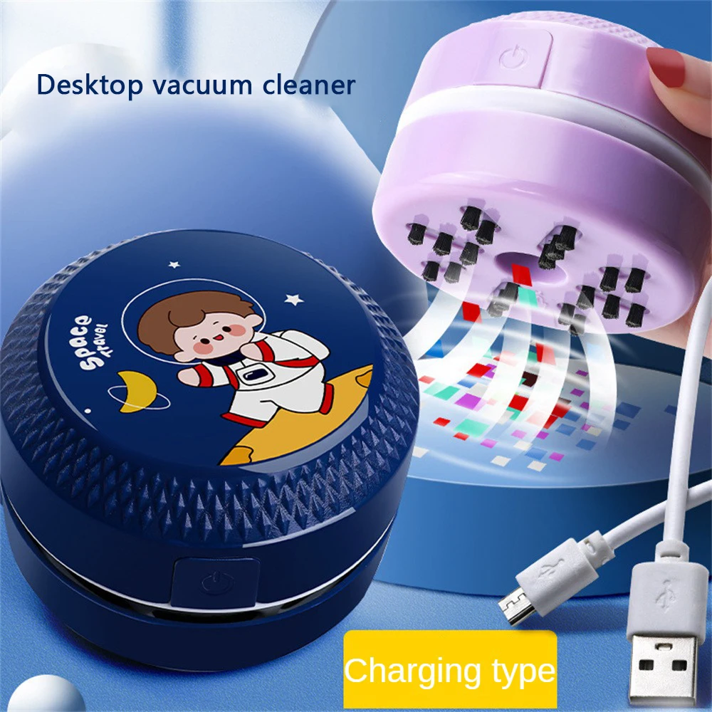 

Dust Sweeper Portable Cartoon-shaped Small Mini Convenient Super Suction Household Cleaning Tool Table Sweeper Handheld Wireless