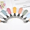 Baby Eating Tableware Set Children Utensil 316 Stainless Steel Toddler Dinnerware Cutlery Cartoon Infant Food Feeding Spoon Fork 5