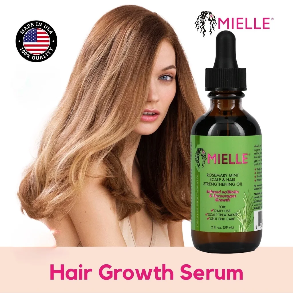 Originale Mielle rosmarino menta olio rinforzante per cuoio capelluto e  capelli cura della biforcazione migliora la morbidezza crespo cura dei  capelli morbida 59ml