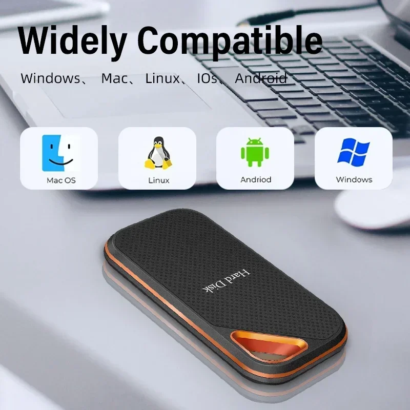 New E81 Portable External HD Hard Drive 1TB 2TB 4TB High Speed External SSD Type-C USB 3.1 M.2 for Laptop/Phone/mac portable ssd portable hard drive external solid state drive
