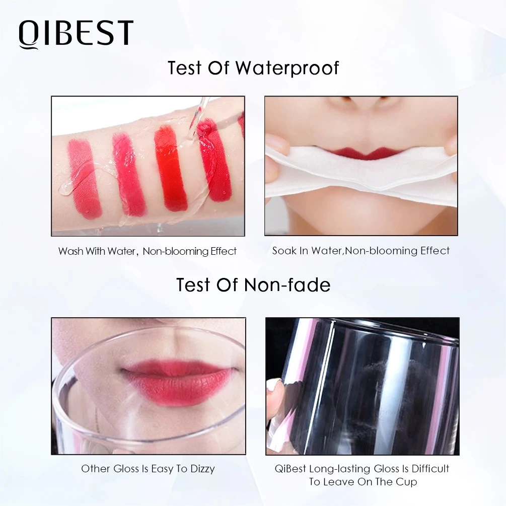 NICEFACE Nude Matte Liquid Lipsticks Waterproof Long Lasting Lip Gloss Sexy Red Velvet Lip Tint Women Makeup Cosmetics Batom 5