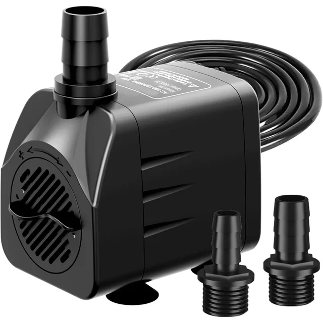 ยกสูงปั๊มน้ํา 35W 220V Submersible EU US Plug Max 4.9ft Lift สําหรับน้ําพุสระว่ายน้ําถังปลา Hydroponic ชลประทาน ​ 1