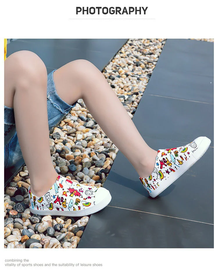 Print Girl Boy Sandals Unisex EVA Summer Children Shoes Hollow Cutout Slip On Beach Comfortable Soft Anti-Slip Kids Shoes best children's shoes