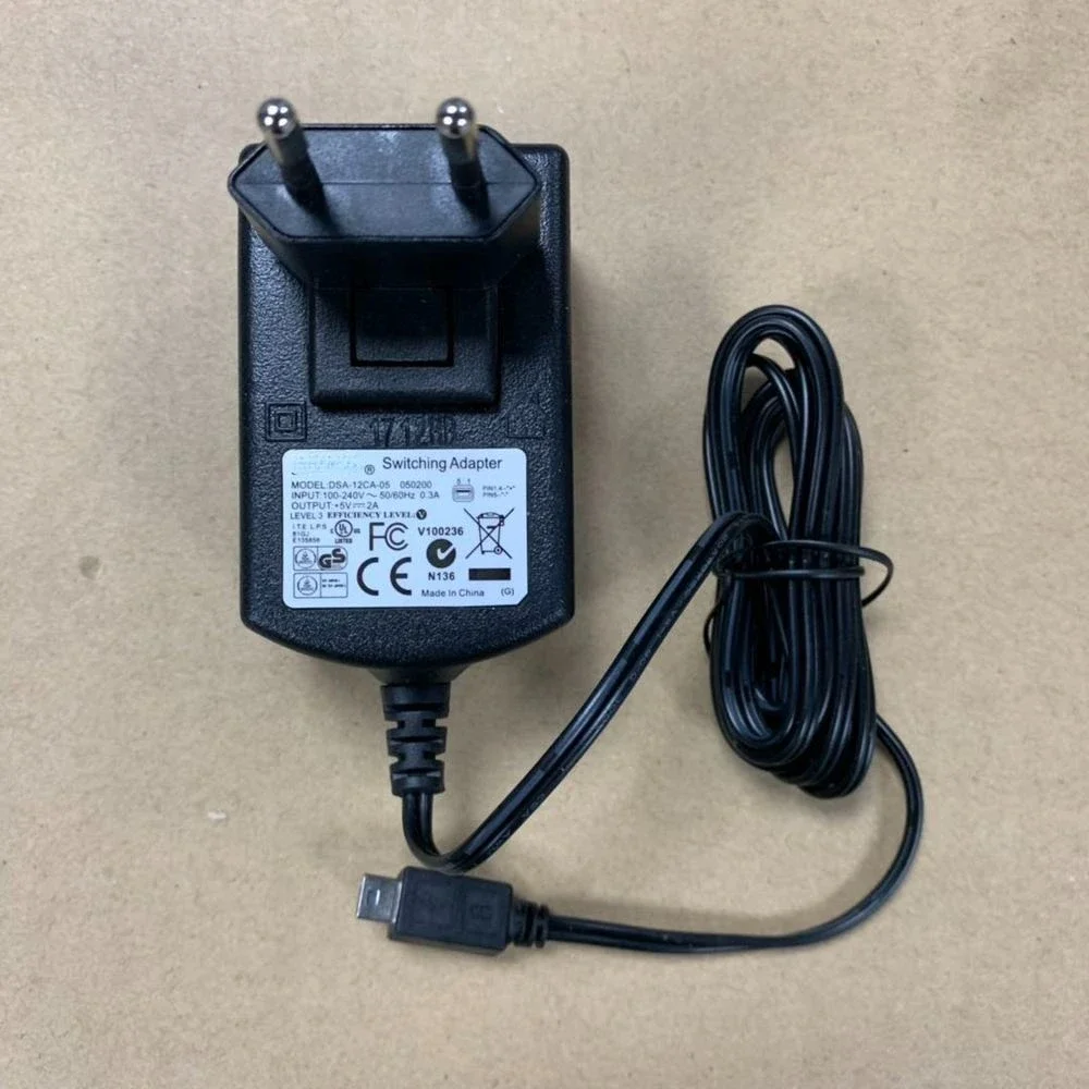 

DSA-12CA-05 050200 штепсельная Вилка для DVE 5V 2A штепсельная вилка стандарта Великобритании и ЕС адаптер питания типа V3T/MINIUSB DSA 12CA 05
