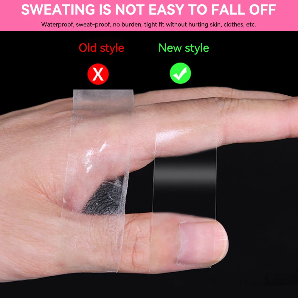 Women Clear Double Sided Tape For Clothes Dress Body Skin Adhesive Sticker Transparent Anti-Exposure Adhesive Sticker Strip 36Pc double sided adhesive tape double sided tape