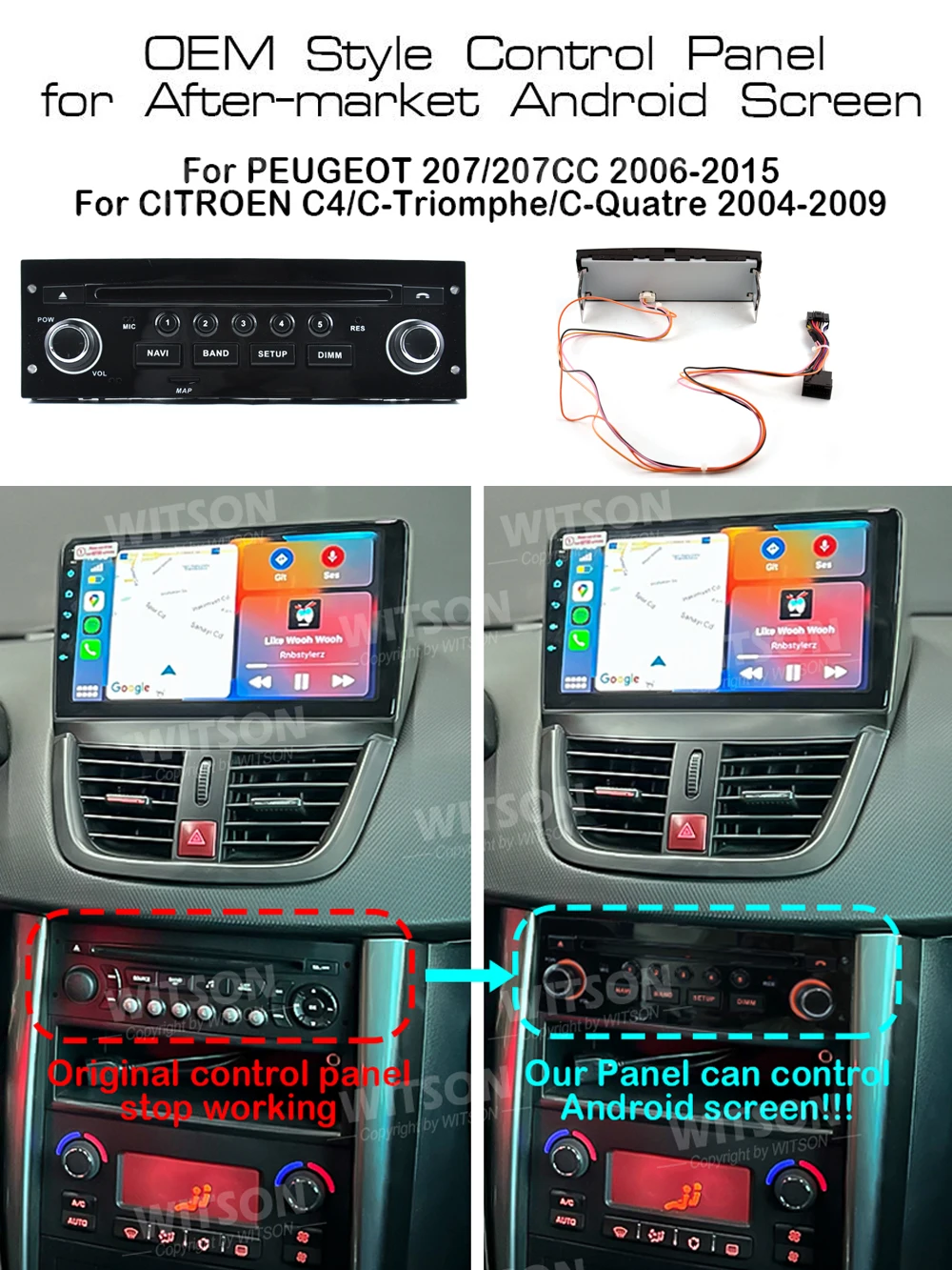 P enger Side Power Window Switch for Peugeot 207 207Cc for Citroen