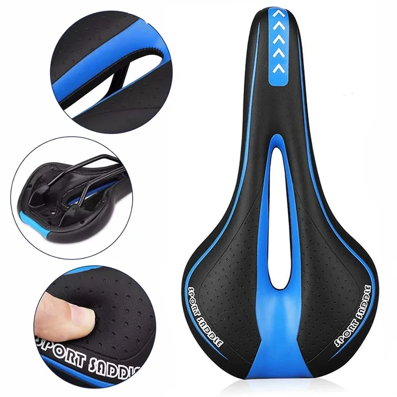 Gel Comfort Bicycle Saddle for Men and Women - Ergonomic Mountain & Road Bike Seat