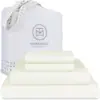 Threadmill 100% Cotton Sheets for Queen Size Bed - 600 Thread Count Queen Bed Sheets Set with 16” Deep Pocket - Sateen 1