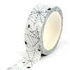 NEW 1PC 10M Decor Spider Web Halloween Washi Tape for Scrapbooking Adhesive Masking Tape Cute Journaling Stationery 1