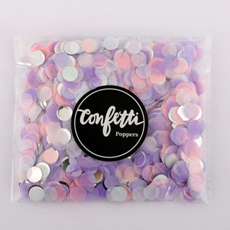 1000pcs/bag 1cm Paper Confetti Mix Color for Wedding Birthday Party Decoration Round Tissue Balloons 10g Baby Shower Decorations paper confetti