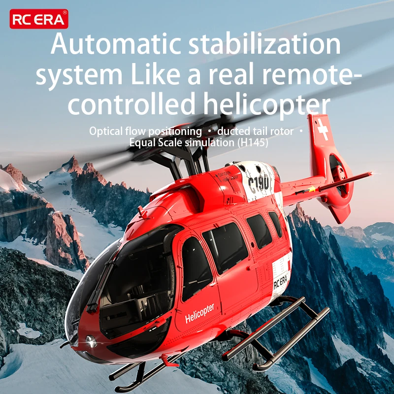 RC ERA C190 RC Helicopter 2.4G 6-Aixs Gyroscope 6CH Altitude Hold Optical Flow Brushless Remote Control Helicopter Toys For Kid - 2