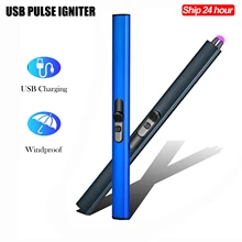 

Portable USB Rechargeable Arc Lighter Household Igniter BBQ Kitchen Gas Stove Tools Outdoor Barbecue Camping Lighter