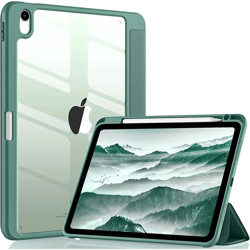 Sleek Fashion Tablet Case with Pencil Slot and Tri-fold Stand
