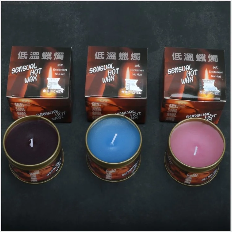 Dichen low temperature tin cans with candles Valentine's Day Games adult wax dripping smokeless environmental protection
