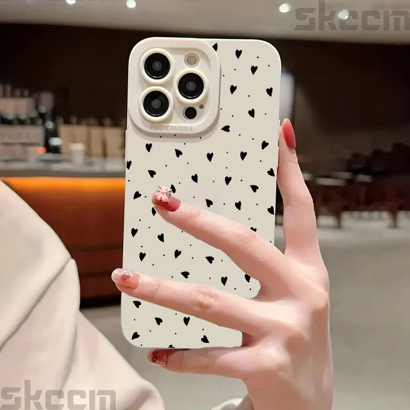 Adorable Love Heart Silicone Soft Phone Case Cover