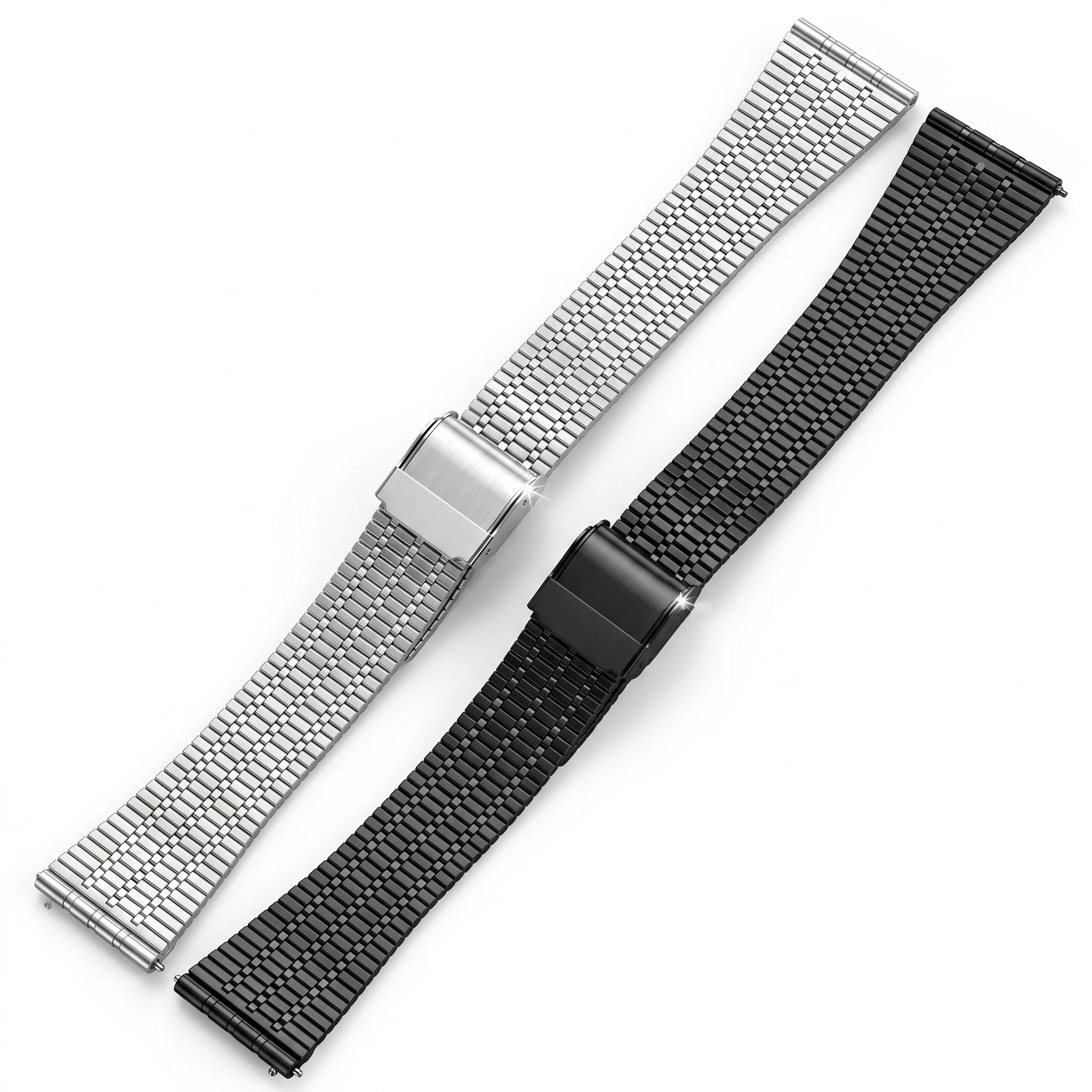 Elegant Stainless Steel Watch Strap - Breathable Quick Release Bracelet