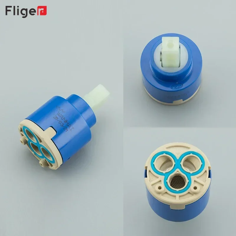 Watersaving Replacement Ceramic Spool Water Mixer Tap Faucet Cartridge 1PC Kitchen Bathroom Faucet Replace Mixing valve
