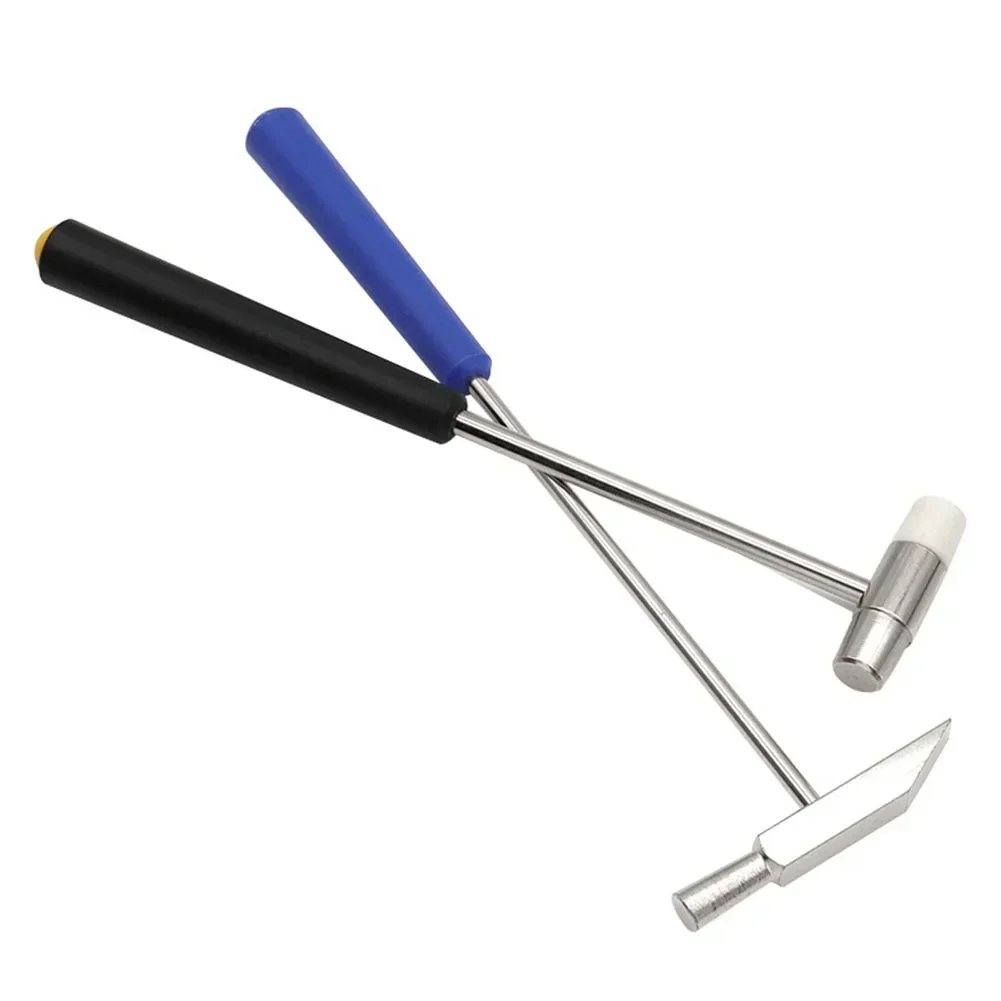 Small Hammer DIY Repair Tools Metal Rubber Mini Hammer Double Heads Portable Hammer For Jewelry Watch Repairing 6