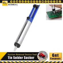 

Aluminium Tin Solder Sucker Desoldering Gun Pump Remover Suction Removal Device Tool Rated Soldering Iron Pen