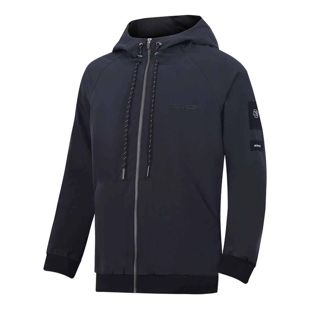 반사 모토크로스 의류, M-3XL 사이즈 낙하 방지 오토바이 장비 블랙 바이커 코트