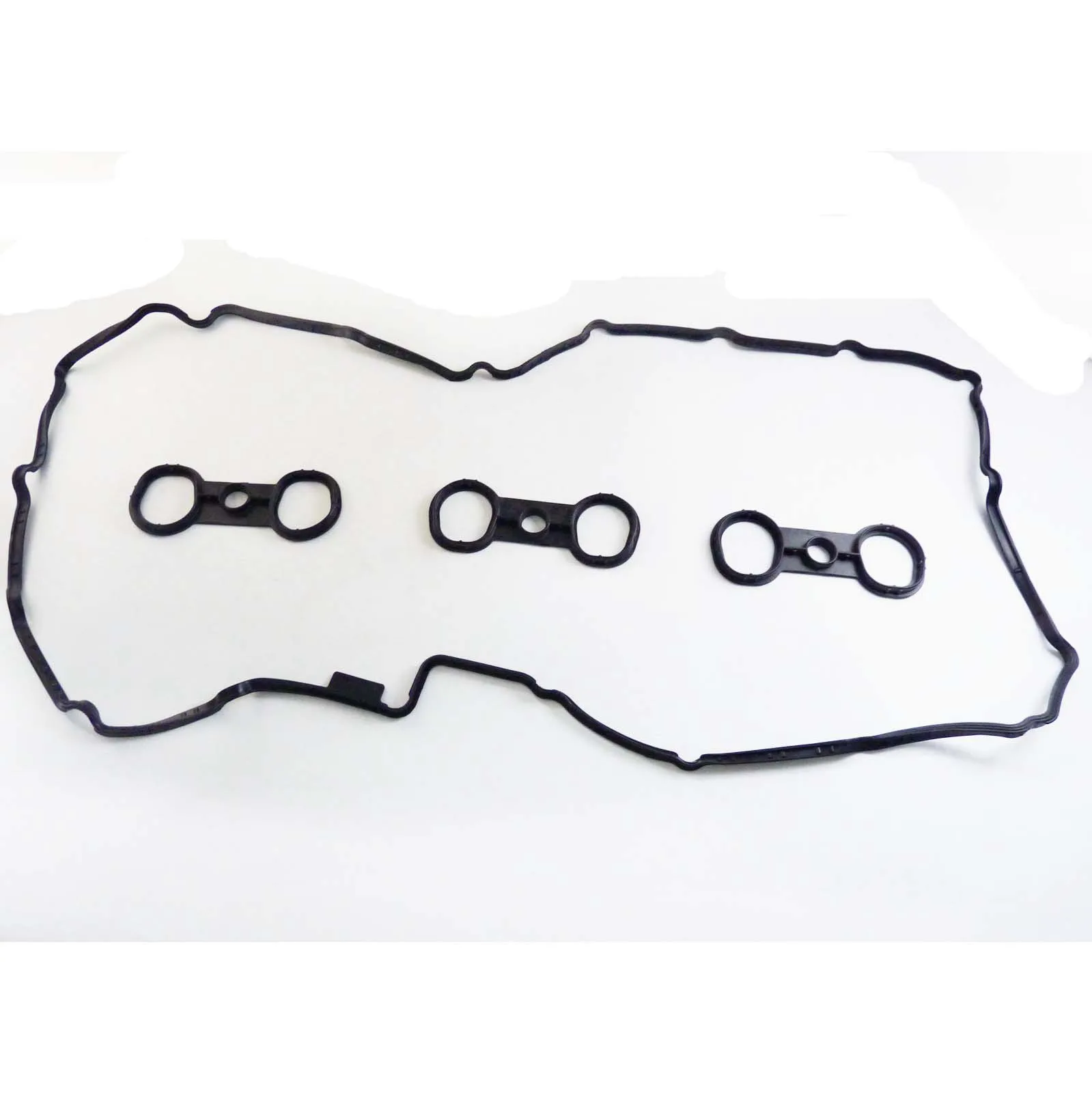 WOLFIGO Valve Cover Gasket Set For BMW E60 E61 E90 E81 E82 X5 E70 X3 E83 F01 Z4 523i 323i 11127582245 11127559311