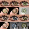 UYAAI 1 Pair Colored Pupils for Eyes Natural Brown Big Eyes Contacts Cosmetics Green Eye Color Lens Gray Lenses for Woman