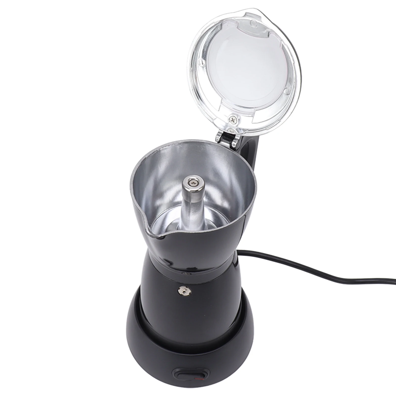Electric Moka Pot PP and Aluminum Alloy Easy To Use Electric Coffee Maker for Home 3