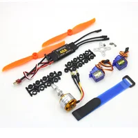 A2212 2212 2200KV 1400KV 1000KV Brushless Motor 30A 40A / 40A BLheli ESC SG90 9G Micro Servo for RC Fixed Wing Plane Helicopter - Image 2