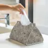 Custom Vintage Rhinestone Pearl Tissue Box Holder Rectangular Crystals Diamonds PU Leather Facial Tissue Box Cover for Office 6