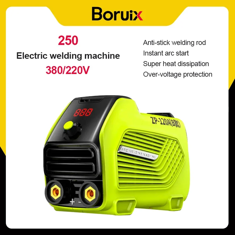 

Boruix MIG MMA 250 Welding Machine Electric Semi-automatic Without Gas Welder 220V Welding Equipment With 0.5kg Flux Core Wires