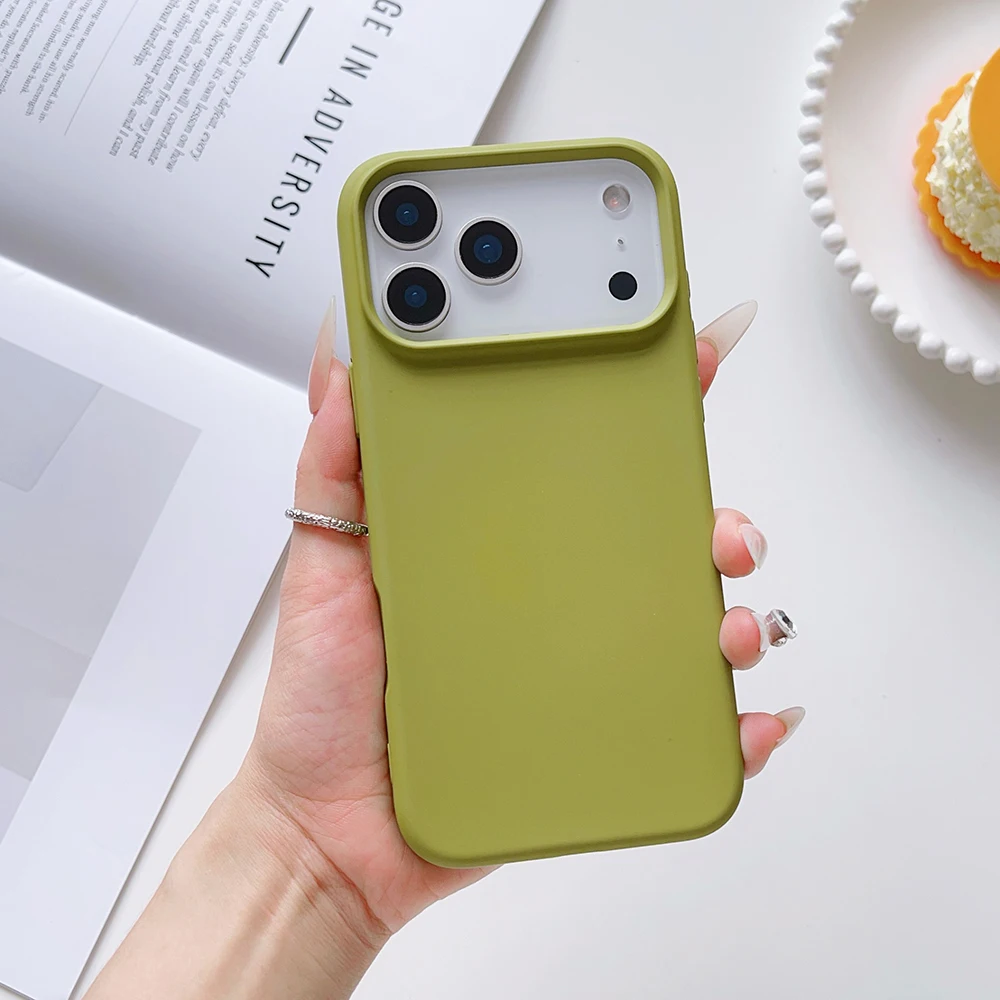 Matte Candy Color Liquid Silicone Shockproof Phone Case with Skin-Feel Texture