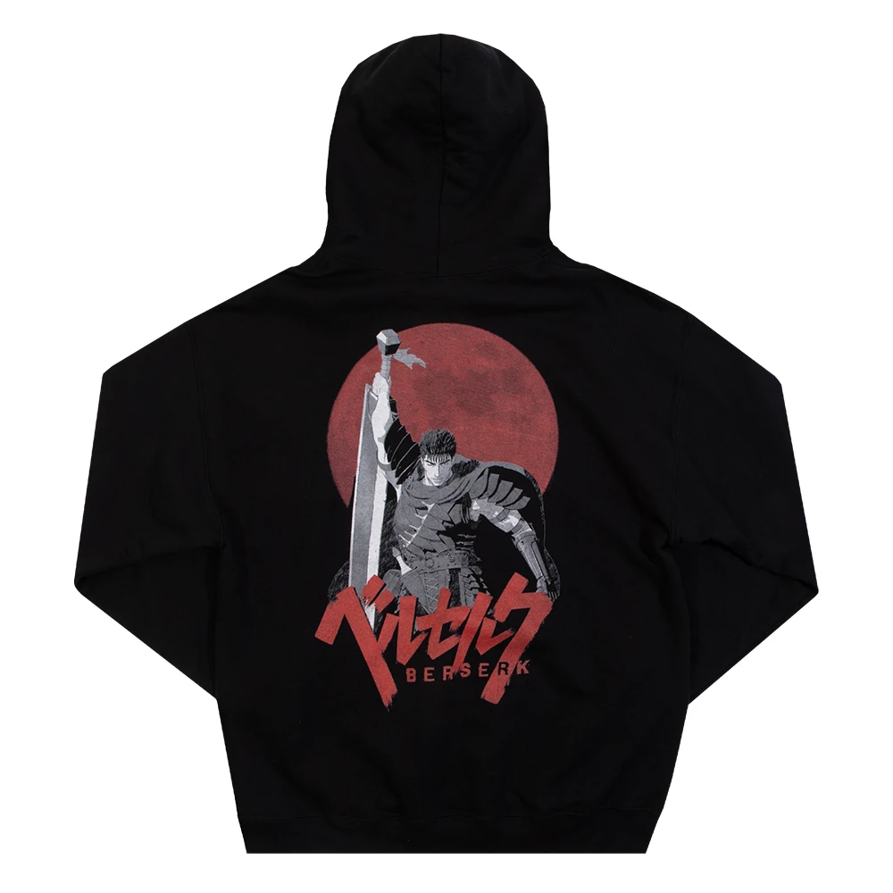 Berserk Guts Printed Hoodie Japanese Anime Graphic Sweatshirt for Men Sportswear Cosplay Clothes Autumn/Winter Pullovers Unisex