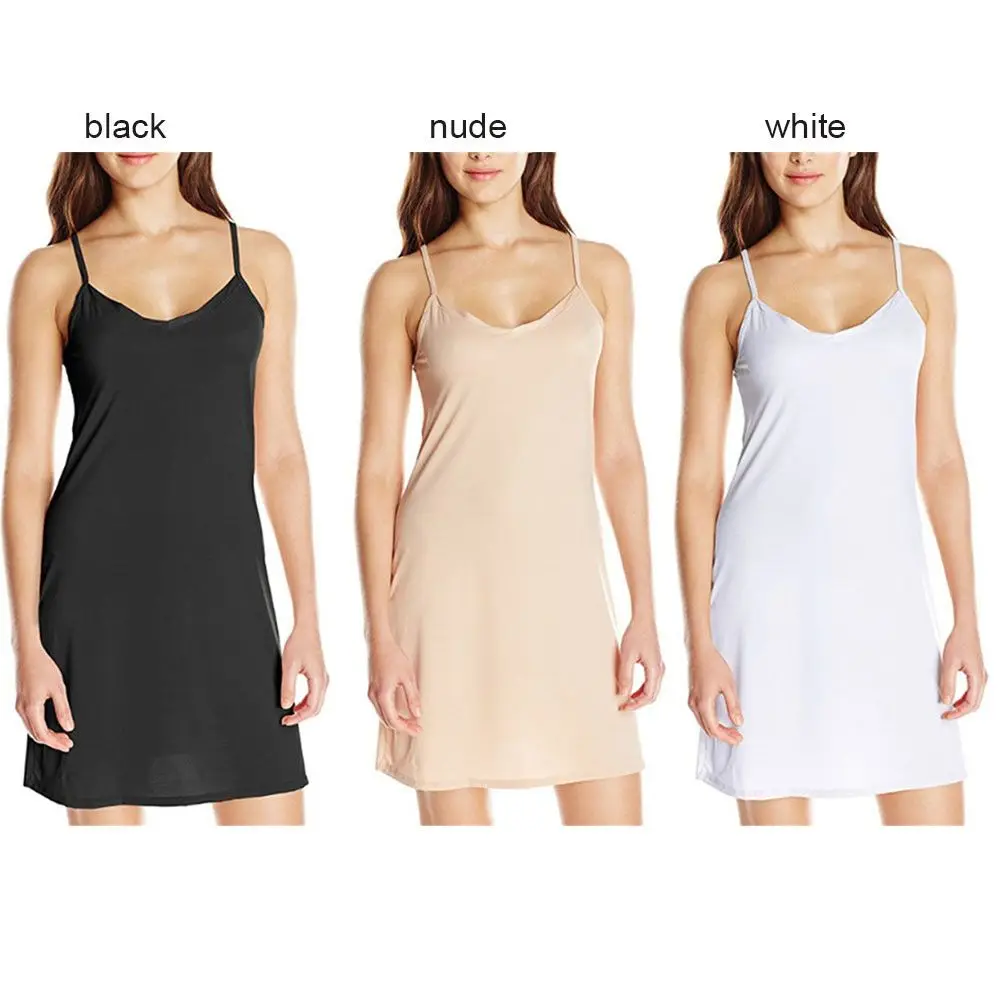 1PC Womens Sling Dress Holiday Sexy Slim Solid Short Dress Summer Camisoles V Neck Backless Sleeveless Casual Slip Under Dress 5