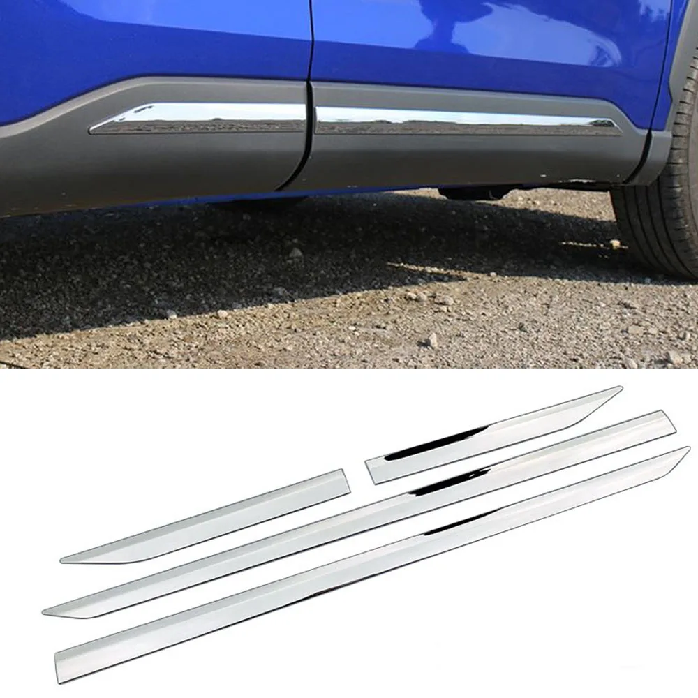 

Accessories For 2020-2022 Toyota Corolla Cross Door Side Molding Decoration Chrome Trim ABS 4pcs